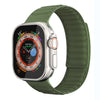 "Magnetic Woven Band" Stylish Denim Nylon Band For Apple Watch - Green