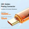 "See Through Me" Transparent Charge Cable - Orange