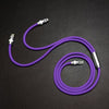 "Chubby" 2 In 1 Fast Charge Cable (C+Lightning) - Purple