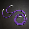 "Chubby" 2 In 1 Fast Charge Cable (Lightning+Lightning) - Purple