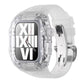 44/45mm Transparent Viton Conversion Case with Butterfly Buckle for Apple Watch