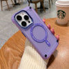 Frosted Magnetic Magsafe Transparent Simple Silicone iPhone Case - Purple (With magnetic attraction)