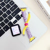 "Colorful Band" Twisted Rope Nylon Braided Watch Band For Apple Watch - Yellow+Purple