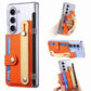 Transparent Card Insertion Phone Case Comes With Hand Grip & Pen Slot For Samsung