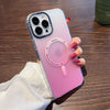 "Chubby“ MagSafe iPhone-Hülle mit mattem Farbverlauf - Rosa