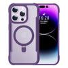 2-In-1 Transparent Magsafe Magnetic Stand iPhone Case - Purple-2