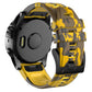 22mm & 26mm Camouflage Silicone Adjustable Watch Band  for Samsung/Garmin/Fossil/Others