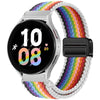 20mm & 22mm Colorful Nylon Braided Magnetic Watch Strap for Samsung/Garmin/Fossil/Others - 35#