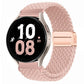 20mm & 22mm Solid Color Nylon Woven Magnetic Watch Strap for Samsung/Garmin/Fossil/Others
