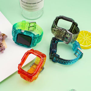 "Crystal iWatch Strap" Buntes Uhrenarmband mit Farbverlauf