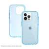 Bunte, transparente, stoßfeste iPhone-Hülle mit vollständiger Abdeckung - Blau