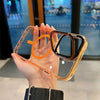 ¡±Cyber¡± Magsafe-CompatibleTransparent Iphone Case With Built-in Stand - Orange