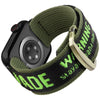 "Outdoor Band" Nylon Braided Band With Metal Buckle For Apple Watch - Green