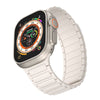"Contrasting Colors iWatch Strap" Magnetic Silicone Loop - White