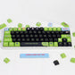 „Chubby Keycap“ Tastenkappen-Set für mechanische XDA-Tastaturen – Grün und Schwarz