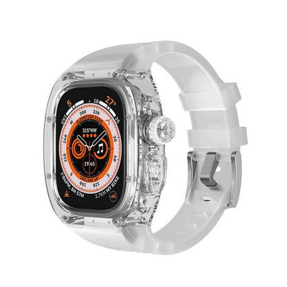 Transparent One-piece Silicone Band Case For Apple Watch Ultra