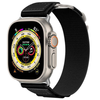 "Outdoor Strap" Alpine Nylon Sport Loop with Leather for Apple Watch