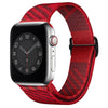 "Adjustable Band" Nylon Braided Band For Apple Watch - Hogwarts Red