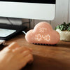 "Chubby" LED Digital Alarm Clock With Time And Temperature - Pink
