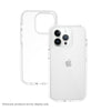 Bunte, transparente, stoßfeste iPhone-Hülle mit vollständiger Abdeckung - Weiß
