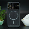 Magsafe iPhone-Hülle mit magnetischer Wärmeableitung und Linsenfolienschutz - Schwarz
