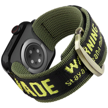 "Outdoor Band" Nylon Braided Band With Metal Buckle For Apple Watch