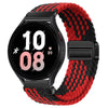 20mm & 22mm Striped Nylon Woven Magnetic Watch Strap for Samsung/Garmin/Fossil/Others - 12#
