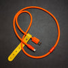 "Chubby" Solid Color Silicone Charge Cable - Orange