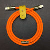 "Golden Chubby" Custom Gilded Fast Charge Cable - Orange