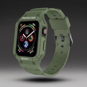 "One-Piece Band" Chic Silicone Sports Band For Apple Watch