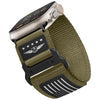 "Outdoor Climbing Band" Finely Woven Nylon Band For Apple Watch - Green+Black