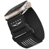 "Outdoor Climbing Band" Finely Woven Nylon Band For Apple Watch - Black+Black