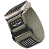 "Outdoor Climbing Band" Finely Woven Nylon Band For Apple Watch - Grey+Black