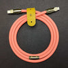 "Golden Chubby" Custom Gilded Fast Charge Cable - Pink