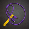 "Chubby" Solid Color Silicone Charge Cable - Purple