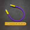 "Color Block Chubby"  Power Bank Friendly Cable - More colors - Purple+Yellow
