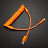 "Curly Chubby" New Spring Charge Cable - Orange