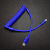 "Curly Chubby" New Spring Charge Cable - Dark Blue