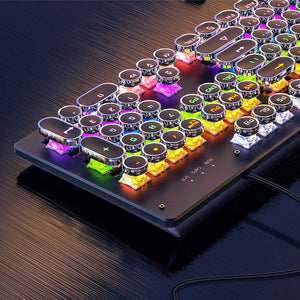 „Vibe“ Retro-Punk-Gaming-Tastatur mit Kabel