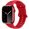 "Rose Flexible Band" Breathable Silicone Band For Apple Watch - Red