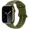 "Rose Flexible Band" Breathable Silicone Band For Apple Watch - Olive Green