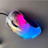 "Vibe" Colorful Transparent Gaming Mouse - Transparent Black