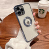 "Explorer" Transparent Electroplated iPhone Case - Blue