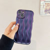 "Cyber" Wave TPU iPhone Case - Purple