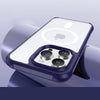 Transparente magnetische iPhone-Hülle - Blau