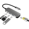 "Cyber" Wireless Charging USB 3.0 HUB Dock - 4 In 1