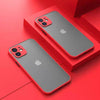 Transparent Thin Heat Dissipation Simple iPhone Case - Red