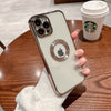"Explorer" Transparent Electroplated iPhone Case - Gold