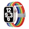 "Stripe Band" Colorful Woven Band For Apple Watch - Rainbow [Thick]
