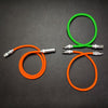 "Chubby" Detachable 2 In 1 Charge Cable - Orange+Green